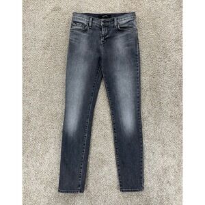 J BRAND Jeans Womens 26 Gray Ankle Skinny Faithful‎ Wash Mid Rise Stretch Denim